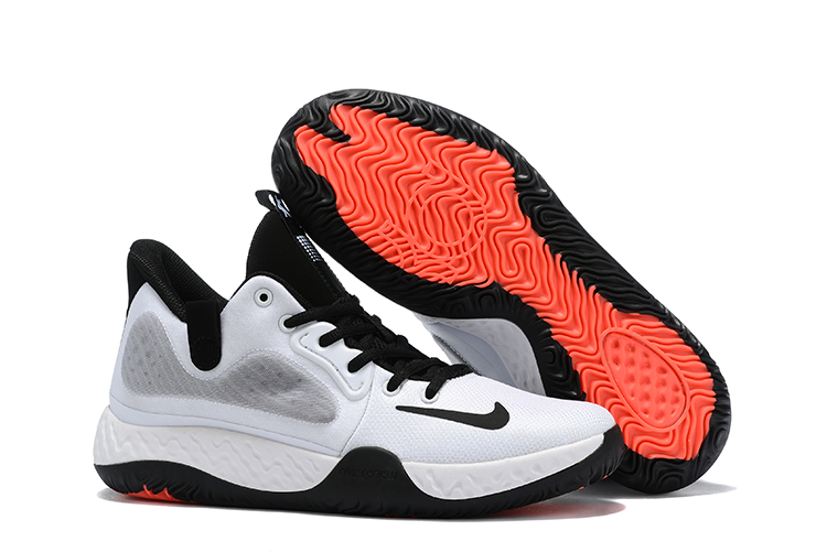 Nike KD Trey IV Premium White Black Orange Shoes